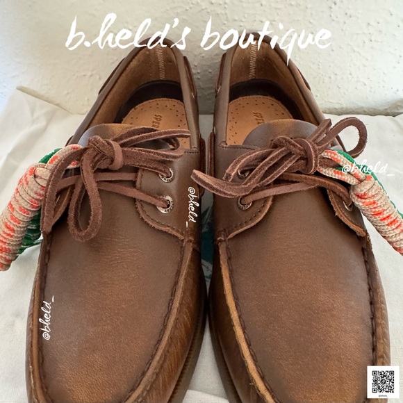 Sperry x Aritzia Authentic Original Boat Shoe Distressed Choco Brown Sz 9.5 NWT